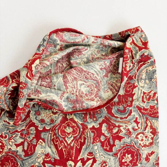 POTTERY BARN Linen Blend Floral Pillow Cover Set Of 2 20x20 Classic Traditional - Picture 12 of 16